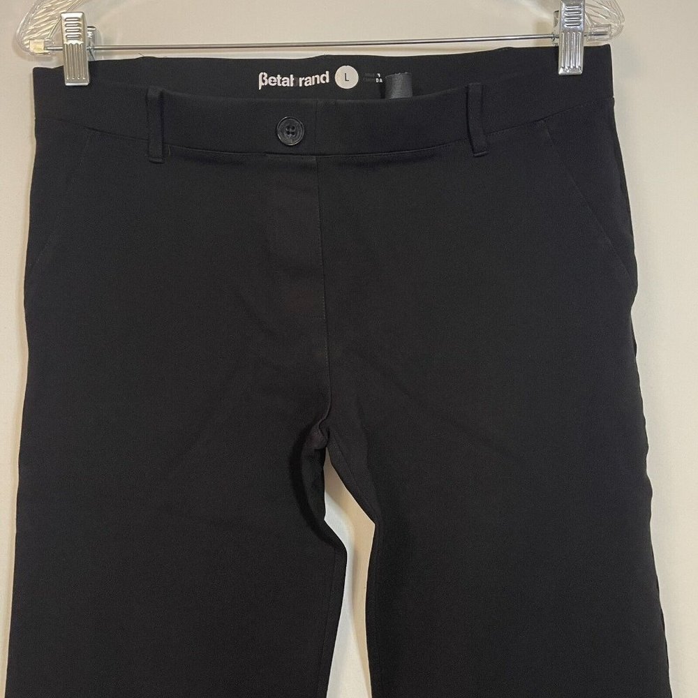 Betabrand Straight Leg Classic‎ Dress Pants Yoga Pants Black Size L